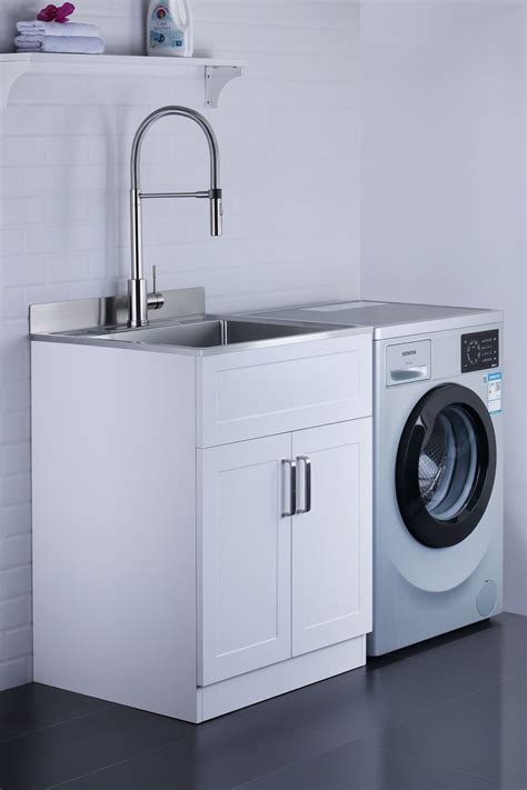 afa stainless steel laundry sink with faucet and cabinet|afa faucet parts.